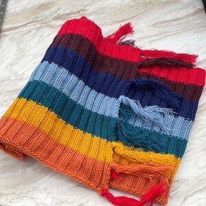 Rainbow Striped Scarf